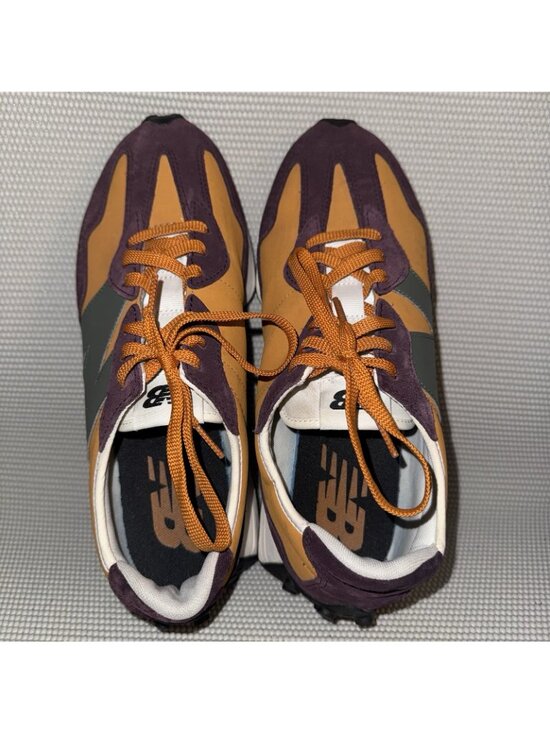 New Balance 327 Orange Burgundy Green Athletic Sneakers Shoes Men’s Size 11 main image 5
